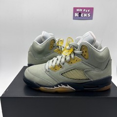 Size 4Y Nike Air Jordan 5 Retro Jade Desert Sand Green NEW (With Box) 440888-300