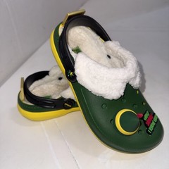 Buddy The Elf × Crocs Fleece Lined Clogs Kids Sz J 3 Christmas Character Shoes