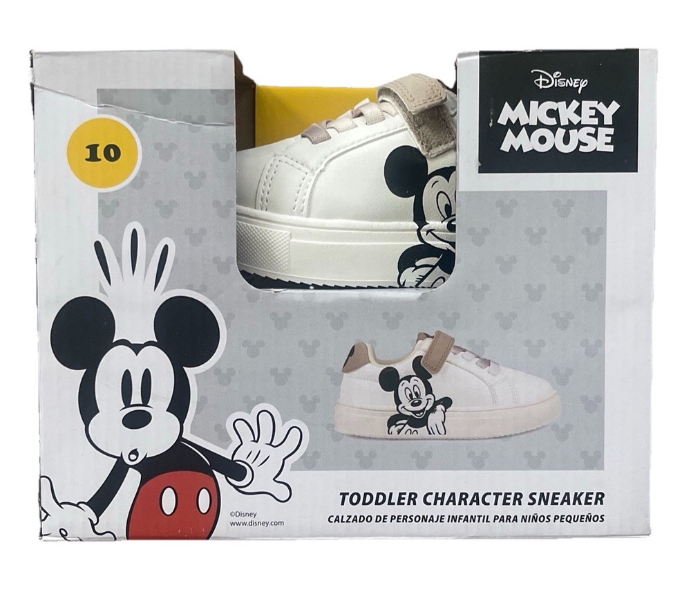 Aldi 2025- Mickey Mouse Toddler Character Sneakers – Size:T10