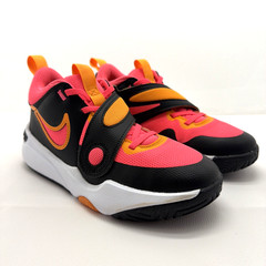Nike Team Hustle D11 ‚Black Hot Punch‘ (GS) Size 4Y US Big Kids Basketball Shoes