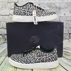 Nike Air Force 1 JDI „JUST DO IT” All Over Print Shoes Size 5.5Y w/Box & Sticker