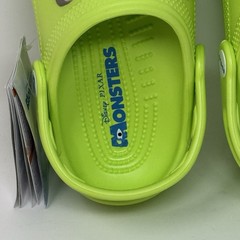 Crocs Clogs Disney Pixar Monsters Inc Mike Wazowski Youth Big Kids Size J2 NEW