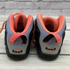 WORN Nike LeBron 7C Easter Hot Lava Sunset Glow Kids Sneakers