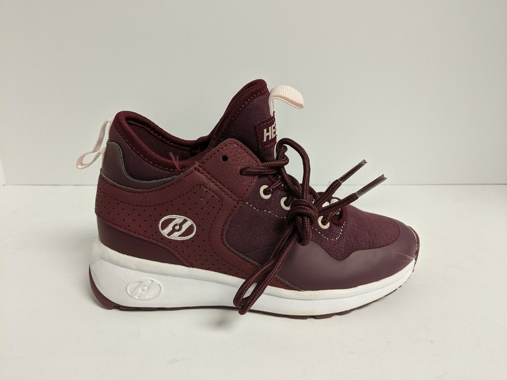 Heelys Piper Mid Top Sneaker, Burgundy, Youth 1
