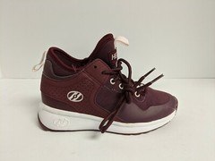 Heelys Piper Mid Top Sneaker, Burgundy, Youth 1