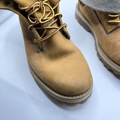 Timberland Courma Kid Roll Top Boot Ankle Wheat Nubuck Juniors Size 5.5