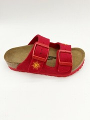 Birkenstock Arizona Red Kids Slide Sandals Narrow Fit
