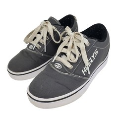 Heelys Pro 20 Skate Shoe Little Kid’s Size Youth 4 Grey Canvas Lace Up No Tool