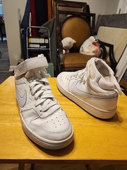 NIKE Court Borough Mid 2 White CD7782-100 Kids Youth 7Y Sneakers