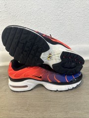 Nike Air Max Plus TN Flame Blue Orange Black Unisex Kids Sneakers 5.5Y