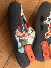 Crocs Fun Lab Avengers Patch Clog K Navy Kids Sandals Shoes Size J1 Youth