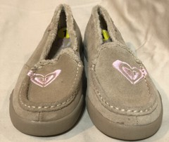 New ROXY “Fiona” LEATHER SLIPPERS Shoes size US 1