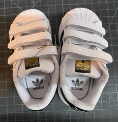Adidas: Superstar CF I, White/ Black/White Shoes (EF4842) Kids Size: 5.5