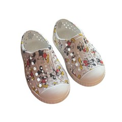 Native Jefferson Disney Mickey Mouse White Slip On Shoes Kids Size C5 FAC-035865
