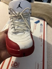 Air Jordan 12 Retro Mid Cherry Red Size 5.5 Youth