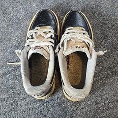 Nike Air Force 1 ‚White Stitching‘ Black Sneaker No Insoles Size 6Y DB1560-001