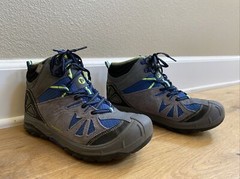 Merrell Capra Waterproof Trail Hiking Boots Gray/Blue Size 5.5