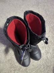 Kamik Snowfall 2 Kid’s Winter Boots, Black/Charcoal K6