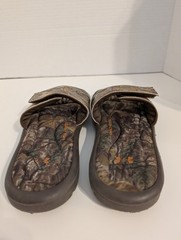 Under Armour Realtree Camo Slides Sandals Shoes Youth Unisex Kids 6Y Logo Green