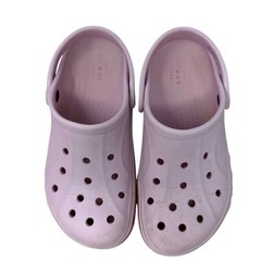 Crocs light pink bayaband classic slip on clog size J3