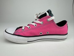 Converse Chuck Taylor All Star Double Tongue OX Hot Pink Shoes 654226F Sz 3 Y