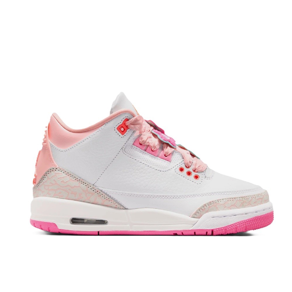 Big Kid’s Jordan 3 Retro ‚Spring Flowers‘ Pearl Pink/Orange (II0599 600)