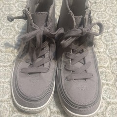BILLY Sneakers Shoes Classic Grey Jersey Lace High Footwear Youth Big Kid Size 4