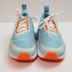 Nike Air Max 270 Glacier Blue Aquarius Blue White Total Orange (PS) Kid Size 12C