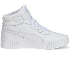 PUMA UNISEX WHITE JUNIOR SHOE CARINA 2.0 MID JR 387376 02J