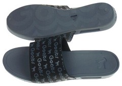 Goats Slides Kids Size 1.5 Blue Gray Flip Flops Sandals Slip On Beach Pool Gift