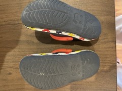 Crocs Navy Blue Red White Disney Clogs Shoes Toddler 11 Genuine Logo