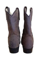 Masterson Boot Co Brown Leather Western Cowboy Boots, Kids Child Size 9