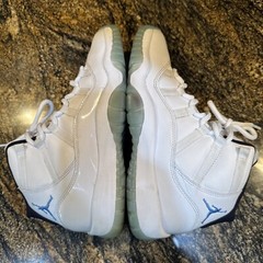 2014 Air Jordan 11 XI Retro GS White Legend Blue Black 378038-117 Youth 6.5 Kids