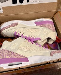 Nike Jordan Spizike Low GS Pale Ivory Vivid Purple HJ7824-106 Youth 5Y Women 6.5