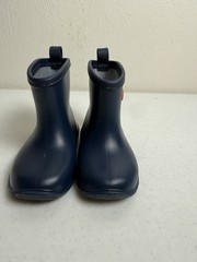 Tree Grandpa Navy Blue Rubber Rain Boots Waterproof Pull On Kids Size 13 Shoes