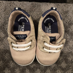 Sperry Top-Sider Baby US 3 Low Top Lace-Up Canvas Camo Sneakers