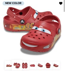 Lightning McQueen Crocs Kids Size J1 Light Up 209381-610 BRAND NEW Shoes J1