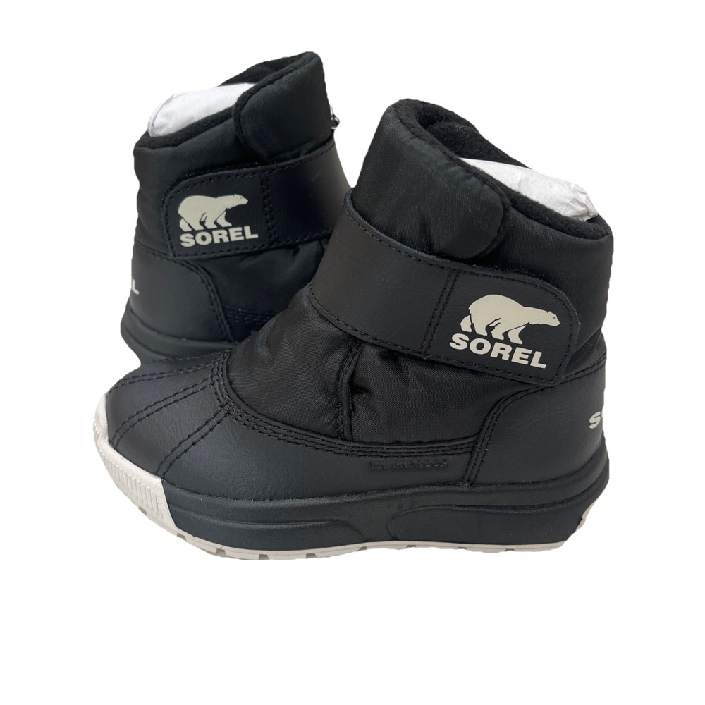 Sorel TODDLER WHITNEY™ III STRAP MID Winter Boot Black Little Kid 9