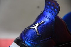 Retro Air Jordan 4 OG „Photon Blue“ Metallic‘ 1-of-1 Custom -Lions Rams NFL-