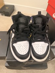 Nike Air Jordan 1 Mid PS Dark Iris Black/Purple Size 12C