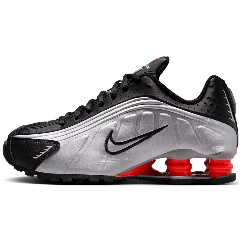 Size 5.5Y – Nike Shox R4 OG (GS) Shoes – Black/Silver/Picante Red – Youth – New