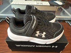 Under Armour Kids UA BPS Assert 10 AC Black/White Running Shoes (3026183-001)