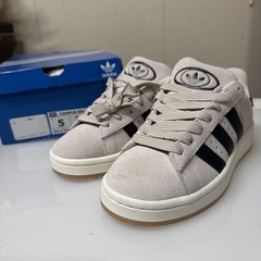 Adidas Campus 00s J Kids Sneakers Black White Mauve Gum Sz 5 Fits 6.5 Wms JR3153