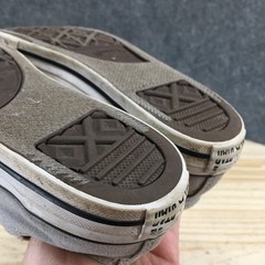 Converse Shoes Junior 4 Chuck Taylor All Star Double Tongue Gray Low Top 662626F