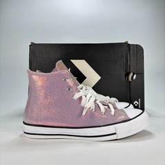 Converse Chuck Taylor All Star Disco Lilac High Top Sneakers A14333C Youth Sz 6