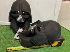 Star Wars Darth Vader 3D Soft Plush Slippers House Shoes Kids Size: L 3-4 New