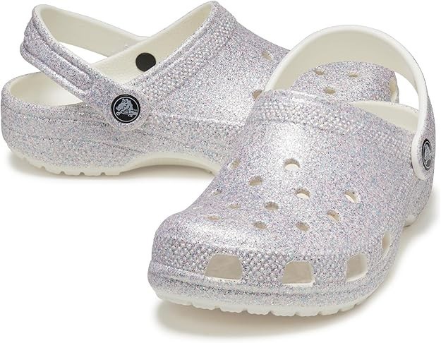 Crocs Classic 206993-9DI Clogs Kids US 5Y Mystic Glitter Comfort Shoes NWT