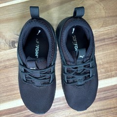 Puma Pacer Next Excel Kids Triple Black Mesh Running Sneakers 371758-01 Size 10C