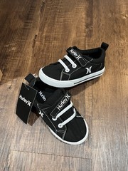 Hurley Toddlers Light Weight Sneaker Slip On Adjustable Strap Black New 9