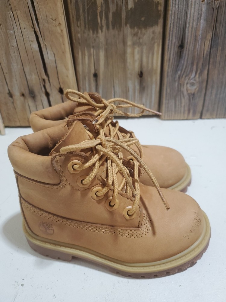 Timberland Sz7M Junior Waterproof Premium Boots Youth Wheat 200 Grams 12909 b22